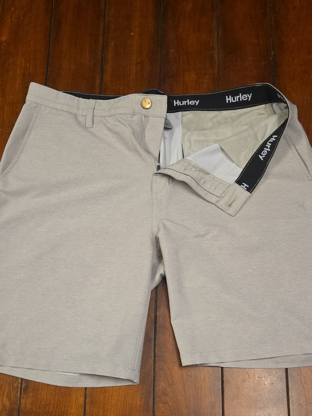 Hurley Men’s Light Gray Stretch Hybrid Shorts
